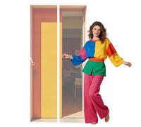 Cortina Mosquiteras para Puerta 125 x 198 cm Varios Tallas Fly Curtains for Door Proteja a su Familia de Los Mosquitos para Todos Los Tamaños de Puertas, Blanco