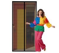 Cortina Mosquiteras para Puerta 139 x 190 cm Varios Tallas Fly Curtains for Door Proteja a su Familia de Los Mosquitos para Todos Los Tamaños de Puertas, Negro