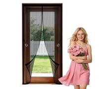 Cortina Mosquiteras para Puerta 77 x 279 cm Imán sin Necesidad de Taladrar Mosquito Net Mantiene El Aire Fresco para Puertas de Balcón O Terraza, Negro