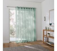Cortina muy ancha con ojales, Nyong. Talla 280 x 250 cm. Color Verde Salvia