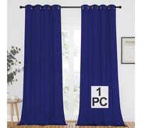 Cortina opaca Nicetown - Cortina t rmica aislante para dormitorio y sala de estar, 1 panel, 52 ancho x 95 largo, color azul oscuro