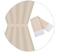 Cortina opaca, panel individual de privacidad para puerta francesa, cenefa de dormitorio con tratamiento moderno, cortina con aislamiento térmico (gris claro)