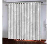 Cortina Opaca para Habitación De Los Niños, Textura Simple De Pétalos. Diseño 3D, Opaca, con Ojales, Cortinas Opacas E Insonorizadas, 2 Pieza Adecuado para Dormitorio/Cocina 2 X 150 X 280-6L2Q1Z0E6