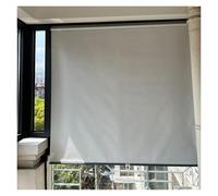 Cortina opaca para puertas/ventanas - Total Blackout Protección UV Anti-Glare Resistente a la Humedad Adhesivo Instalación Portátil 60W x 150H (Blanco)