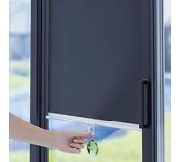 Cortina Opaca retráctil con ventosas, Aislamiento térmico,Pantalla de privacidad Extensible de Cortina de Bloqueo de luz de PVC para Dormitorio, Sala de Estar y Oficina