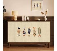 Cortina para armarios, cortina para lavavajillas, estores antipolvo para closets, con rieles deslizantes adhesivos; para alacenas, fregaderos, estanterías y lavadoras.(Beige,80x80cm/31.5x31.5in)