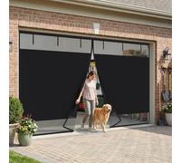 Cortina para Garaje Opaca, Mosquitera Magnética para Puerta de Garaje con Cierre Automático, Pantalla de Privacidad de Fibra de Vidrio, Fácil Instalación sin Taladrar(W488 x H274 cm (W16 x H9 ft))