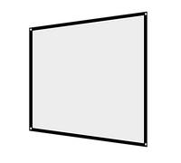Cortina para proyector, 60-100 Pulgadas, portátil, Plegable, sin Arrugas, Blanca, para proyector, 4: 3, Pantalla de proyección HD, Cortinas de Pantalla para películas, para Exteriores(84in)