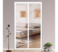 Cortina para Puerta EVA Magnética Termoaislante,Cortina Puerta Aislante Termica Frio y Calor,a Prueba de Viento Impermeable,para Dormitorio,Cocina,Cierre Automático,Ancho×Alto (90cm x 205cm)