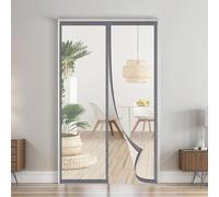 Cortina para puerta EVA magnética Termoaislante Transparente 100x130cm，Cortina de protección aislante, protección contra el frío y protección térmica en invierno，impermeable，Cierre automático