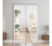 Cortina para puerta EVA magnética Termoaislante Transparente 75x205cm,Cortina de protección aislante, protección contra el frío y protección térmica en invierno,impermeable,Cierre automático