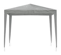 Cortina Party 250 x 250 x 240 cm Gris Claro | Estructura de acero y polietileno, para exterior, cenador cuadrado, montaje sencillo