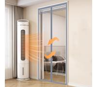 Cortina Puerta Aislada,Cortina Puerta Eva Auto Sellada Magnética Mantener Calor Invierno Fresco Verano Aire Acondicionado Calefacción Habitación Hogar Cocina (120x240cm(47x94inch))