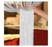 Cortina Puerta Exterior,Cortina Exterior 1 unid brillo cuerda cortina cortina beads divisores de habitaciones con cuentas franja ventana panel dormitorio tassel cristal colgando cortina casa decoració