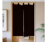 Cortina Puerta Exterior Negro Cortinas Cocina Poliéster Cortinas para Puertas Exteriores Cortina Puerta Lavable Cortina Exterior Puerta Evita Insectos Cortina para Puerta 90x180cm