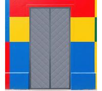 Cortina Puerta Interior 113 x 230 cm Aislamiento para El Invierno Cortina Magnética para Puerta No Requiere Perforación, Fácil de Instalar para Patio, Dormitorio, Mascota, gris plata