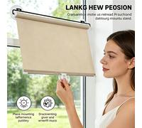 Cortina Retráctil Parasol, Cortina Térmica, Fácil Instalación Sin Taladro, Persiana Enrollable Parasol e Isolación Térmica, 68 X 125Cm Estirable, Adecuada para Ventanas de Coche y Hogar