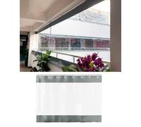 Cortina separadora para garaje, Tamaños múltiples aislados resistentes a la intemperie de pista las cortinas del tabique vinilo industrial claro(W5xH1.8m/16x6ft)