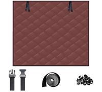 Cortina Térmica de Algodón Cortina para Puerta Insonorizada Cortinas de Aislamiento Térmico para Balcón Terraza o Sala de Estar 51x51cm 140x180cm 201x300cm(Rojo,39x47in/99x119cm)