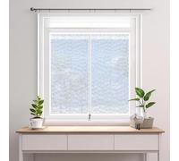 Cortina térmica de invierno, juego de aislamiento para ventanas, protección la condensación en invierno con cubierta aislante y cortavientos de película de plástico con cremallera.