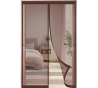 Cortina Térmica For Puerta De Balcón, Imán Térmico, 85 X 200 Cm, For, Protección Contra El Frío, Insectos, Aislante(Coffee,130x220cm)