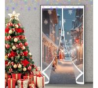 Cortina Térmica Magnética 120 x 235 cm Prueba Viento Impermeable Invierno, Aislante Acústico, Aislante Frio Cortina Térmica, para Estar Balcón Sala, A