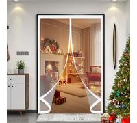 Cortina Térmica Magnética 125 x 145 cm No Requiere Perforación, Aislamiento para El Invierno, Fácil de Instalar Cortina de Aislamiento Magnético para Interior Exterior, A