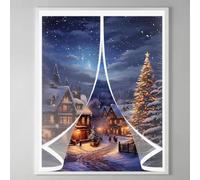 Cortina Térmica Magnética 70 x 70 cm Prueba de Viento Impermeable, Aislante Frio y Calor en Transparente Cortina Térmica Aislante para Todo Tipo de Ventanas, A