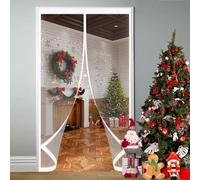 Cortina Térmica Magnética 75 x 200 cm Prueba de Viento Impermeable, Aislante Frio y Calor en Transparente Termicas Aislantes Puerta Cortinas para Interior Exterior, A