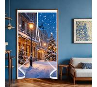 Cortina Térmica Magnética 95 x 115 cm Prueba de Viento Impermeable, Aislante Frio y Calor en Transparente Aislamiento Cortina Mosquitera Magnética para Estar Balcón Sala, A