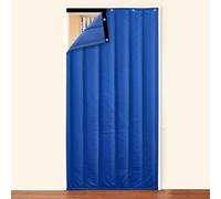 Cortina Térmica Magnética For Puertas 110 X 220 Cm, Cortina Térmica Oxford Con Paneles Visibles, Protección Contra El Frío, Resistente Al Viento, Relleno De Fibra De Poliéster, Cortina Térmica Y Espes