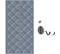 Cortina Térmica Magnética Para Puerta, 70 X 200cm 90 X 210cm 110 X 230cm, Protección Contra El Frío, Cortinas Puertas De Cocina Sin Agujeros, Para Puerta De Balcón(Gris,W160XH200CM)
