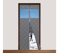 Cortina térmica magnética Sekey para puertas, 90 x 200 cm, protección contra el frío, impermeable, resistente al viento y de bajo consumo (con ventana)