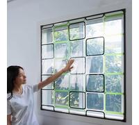 Cortina Térmica Magnética Ventana Reutilizable, para Dormitorio, Kit de Aislamiento de Ventana Cortinas Termicas Aislantes Frio y Calor Sellado Película