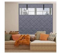 Cortina térmica para puertas, Cubierta de ventana aislada con tamaños múltiples multicolores del algodón del paño de Oxford de la cinta adhesiva(Brown,W200*H300cm)