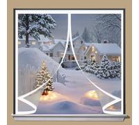 Cortina Térmica para Ventana 45 x 105 cm Prueba Viento Impermeable Invierno, Aislante Acústico, Aislante Frio Cortina Térmica, para Todo Tipo de Ventanas, A