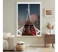 Cortina Térmica para Ventana 50 x 60 cm Prueba Viento Impermeable Invierno, Aislante Acústico, Aislante Frio Cortina Ventana Magnética Térmica para Estar Balcón Sala, A