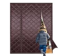 Cortina Termica Puerta Magnética 140x220cm - Amigable con Mascotas, Cortavientos, Ahorro de Energía, Protección contra el Frío para Puertas de Sótano, Balcón y Terraza
