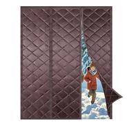 Cortina Termica Puerta Magnética 180x200cm - Amigable con Mascotas, Cortavientos, Ahorro de Energía, Protección contra el Frío para Puertas de Sótano, Balcón y Terraza