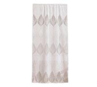 Cortina transparente de encaje bordado floral para puerta delantera, diseño francés, cortinas transparentes de poliéster lavable