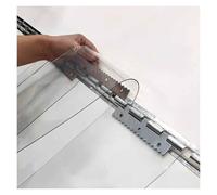 Cortina transparente de PVC de 1,05 x 2,7 m, cubierta de puerta de plástico aislante de 1,3 mm, protector de puerta de congelador, ahorro de energía, partición de vinilo transparente, duradera y fácil