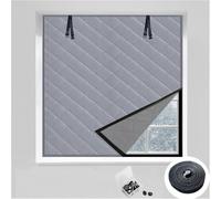 Cortinas aislantes for ventanas de 20 a 79 pulgadas de ancho, tela Oxford con aislamiento térmico y hebillas, kit de aislamiento for ventanas for invernar en casas(Gray,28x79in/70x200cm)