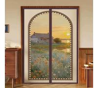 Cortinas Aislantes Termicas Magnetica, Cortina Termica Aislante Frio Y Calor para Cocina, Dormitorio, Aislamiento, Acústico, Cierre Automático, Color Resistente(A,70x200cm)