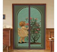 Cortinas Aislantes Termicas Magnetica, Cortina Termica Aislante Frio Y Calor para Cocina, Dormitorio, Aislamiento, Acústico, Cierre Automático, Color Resistente(D,70x200cm)