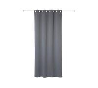 Cortinas atmosphera opaco gris poliéster 2 unidades (135 x 240 cm) 36.4 cm