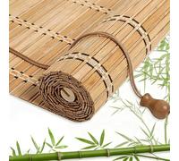 Cortinas Bambu Exterior Persianas 120 130 140 150 160 170cm Persianas Enrollables Bambu Interior Persianas Romanas Para Ventanas Estores De Bambú Protección Solar Con Elevación(B130xH200cm)