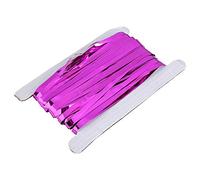 Cortinas con flecos para decoración de fiestas, cortinas metálicas con flecos de papel de aluminio, serpentinas para fiestas de cumpleaños, decoración de Halloween, cortinas de (2M rose red)