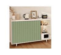 Cortinas cortas de cocina para baño, cafetería, ventana, armario, almacenamiento de zapatos, color verde, 180 x 80 cm, decoración elegante y versátil para cualquier habitación