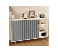 Cortinas cortas de cocina para baño, cafetería, ventana, armario, zapatero (gris, 156 x 80 cm), elegante decoración del hogar, filtrado de luz, fácil cuidado, uso versátil