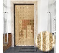 Cortinas de Abalorios de Madera,Cortina de Puerta Cortinas de Cuentas Separadores de Habitaciones Panel,Cortinas Hechas a Mano,Estilo Retro,Mosquitera para Dormitorio Salon (100x210cm(100 Hilos))